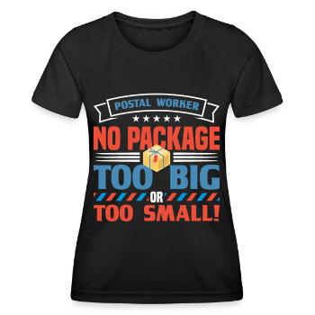 Postbote Briefträger Brief Paketdienst Geschenk - Frauen Funktions-T-Shirt - Schwarz - Vorne - AI Model Female 172 light (172cm)