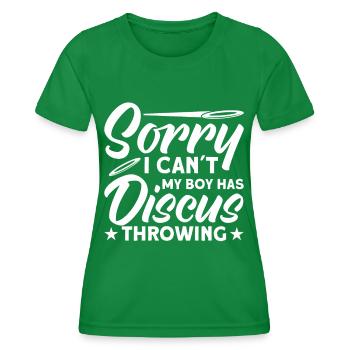 Diskuswurf Diskuswerfer Leichtathletik Diskus - Frauen Funktions-T-Shirt - Kelly Green - Vorne - AI Model Female 172 dark (172cm)