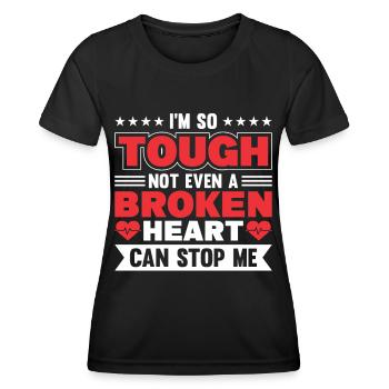 Transplantation cardiaque Chirurgie cardiaque Chirurgie cardiaque Chirurgie cardiaque Bypass - T-shirt sport Femme - noir - Devant - AI Model Female 172 light (172cm)