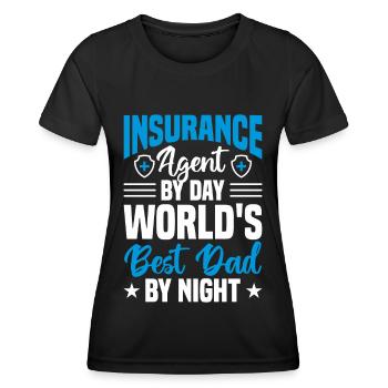 Agent d’assurance marchand d’assurance - T-shirt sport Femme - noir - Devant - AI Model Female 172 light (172cm)