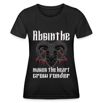 Satan Beelzebub Teufel Gothic Pentagram Mystisch - Frauen Funktions-T-Shirt - Schwarz - Vorne - AI Model Female 172 light (172cm)
