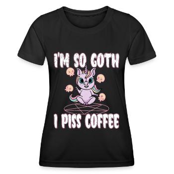 Satan Belzébuth Diable Gothique Pentagramme Mystique - T-shirt sport Femme - noir - Devant - AI Model Female 172 light (172cm)