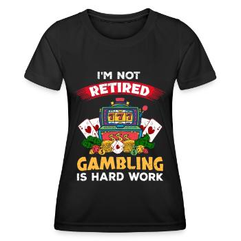 Kasino Glücksspiel Spielautomat Kartenspiel - Frauen Funktions-T-Shirt - Schwarz - Vorne - AI Model Female 172 light (172cm)
