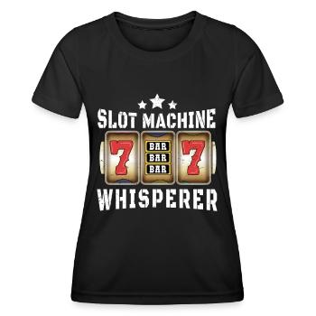 Kasino Glücksspiel Spielautomat Kartenspiel - Frauen Funktions-T-Shirt - Schwarz - Vorne - AI Model Female 172 light (172cm)