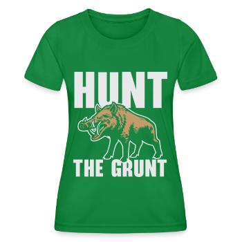 Hunt for the Grunt Wild Boar Wild Boar Hunters Sc - Women's Functional T-Shirt - kelly green - Front - AI Model Female 172 dark (172cm)