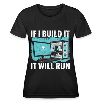 Sie haben den Link angeklickt, oder? - Frauen Funktions-T-Shirt - Schwarz - Vorne - AI Model Female 172 light (172cm)