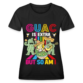 Avocat Guacamole Mexique Mexique Latino - T-shirt sport Femme - noir - Devant - AI Model Female 172 light (172cm)