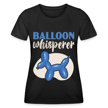 Balloon Whisperer Balloon Twist Balloon Modélisation - T-shirt sport Femme - noir - Devant - AI Model Female 172 light (172cm)