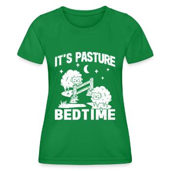 Farmer Farmer Lamb Farmer Sleep Country Egg Sheep - Women's Functional T-Shirt - kelly green - Front - AI Model Female 172 dark (172cm)