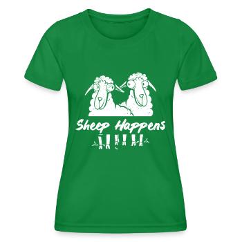Farmer Farmer Lamb Farmer Farm Country Egg Sheep - Women's Functional T-Shirt - kelly green - Front - AI Model Female 172 dark (172cm)
