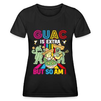Avocat Guacamole Mexicain Mexique Latino - T-shirt sport Femme - noir - Devant - AI Model Female 172 light (172cm)