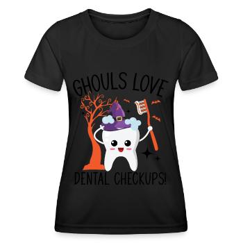 Corpse snatchers love dental examinations! - Women's Functional T-Shirt - black - Front - AI Model Female 172 light (172cm)