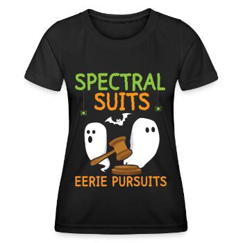 Spektrale Anzüge Unheimliche Verfolgungen Anwalt H - Frauen Funktions-T-Shirt - Schwarz - Vorne - AI Model Female 172 light (172cm)
