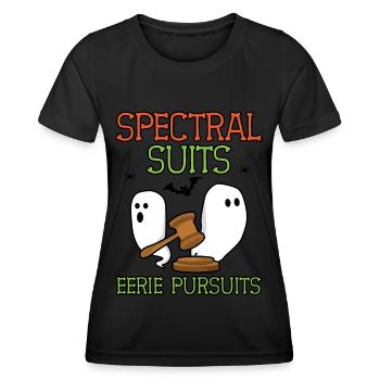 Spektrale Anzüge Unheimliche Verfolgungen Anwalt H - Frauen Funktions-T-Shirt - Schwarz - Vorne - AI Model Female 172 light (172cm)