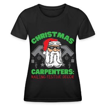 Se précipiter à travers le dentifrice Zahnmedizinische Nous - T-shirt sport Femme - noir - Devant - AI Model Female 172 light (172cm)