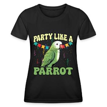 Perruche Perroquet Perroquet Propriétaire - T-shirt sport Femme - noir - Devant - AI Model Female 172 light (172cm)