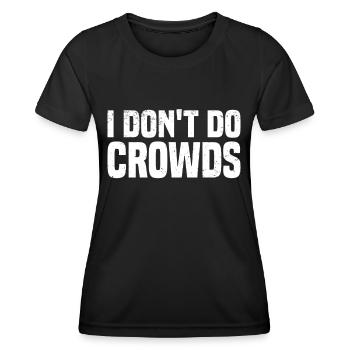 Misanthrop Menschenhasser Asozial Introvertiert - Frauen Funktions-T-Shirt - Schwarz - Vorne - AI Model Female 172 light (172cm)