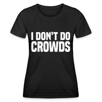 Misanthrop Menschenhasser Asozial Introvertiert - Frauen Funktions-T-Shirt - Schwarz - Vorne - AI Model Female 172 light (172cm)