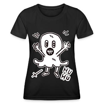 Halloween fantôme fantôme minuit effrayant enfant - T-shirt sport Femme - noir - Devant - AI Model Female 172 light (172cm)