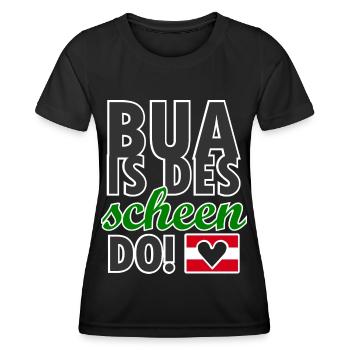 Styrian Austria dialect - Women's Functional T-Shirt - black - Front - AI Model Female 172 light (172cm)