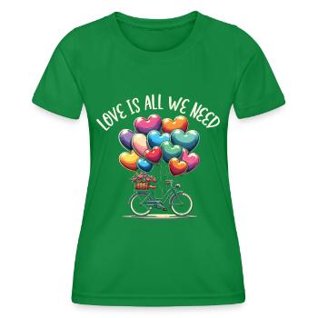 Paroles Mélomanes Auteurs-compositeurs Festival de musique - T-shirt sport Femme - vert - Devant - AI Model Female 172 dark (172cm)