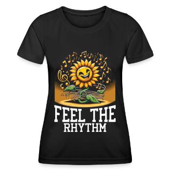 Songtexte Musikliebhaber Songwriter Musikfestival - Frauen Funktions-T-Shirt - Schwarz - Vorne - AI Model Female 172 light (172cm)