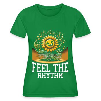Paroles Mélomanes Auteurs-compositeurs Festival de musique - T-shirt sport Femme - vert - Devant - AI Model Female 172 dark (172cm)