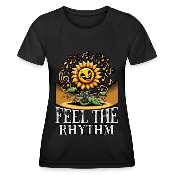 Paroles Mélomanes Auteurs-compositeurs Festival de musique - T-shirt sport Femme - noir - Devant - AI Model Female 172 light (172cm)