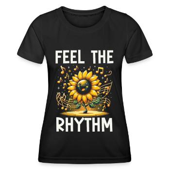 Paroles Mélomanes Auteurs-compositeurs Festival de musique - T-shirt sport Femme - noir - Devant - AI Model Female 172 light (172cm)