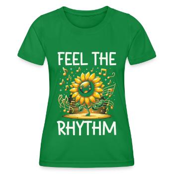 Paroles Mélomanes Auteurs-compositeurs Festival de musique - T-shirt sport Femme - vert - Devant - AI Model Female 172 dark (172cm)