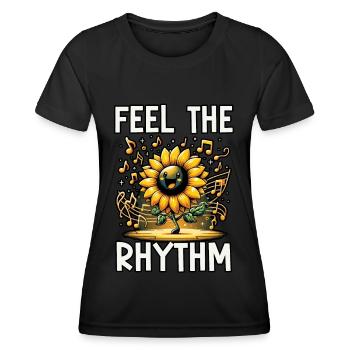 Paroles Mélomanes Auteurs-compositeurs Festival de musique - T-shirt sport Femme - noir - Devant - AI Model Female 172 light (172cm)