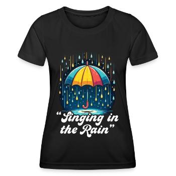 Paroles Mélomanes Auteurs-compositeurs Festival de musique - T-shirt sport Femme - noir - Devant - AI Model Female 172 light (172cm)