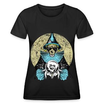 Diseuse de bonne aventure Meme Future Oracle - T-shirt sport Femme - noir - Devant - AI Model Female 172 light (172cm)