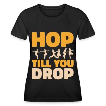 Lindy Hop Tänzer Swing Tanzpaar Swing Dance - Frauen Funktions-T-Shirt - Schwarz - Vorne - AI Model Female 172 light (172cm)