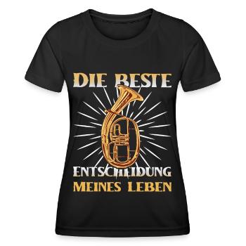 La meilleure décision de ma vie Ten - T-shirt sport Femme - noir - Devant - AI Model Female 172 light (172cm)