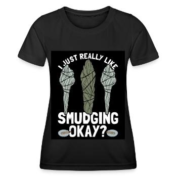 Smudging Smudge Spiritual Healing Incense - Women's Functional T-Shirt - black - Front - AI Model Female 172 light (172cm)