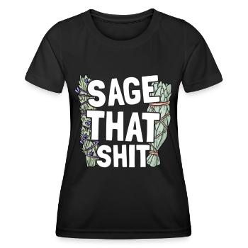 Smudging Smudge Spiritual Healing Incense - Women's Functional T-Shirt - black - Front - AI Model Female 172 light (172cm)
