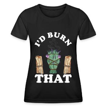 Smudging Smudge Spiritual Healing Incense - Women's Functional T-Shirt - black - Front - AI Model Female 172 light (172cm)