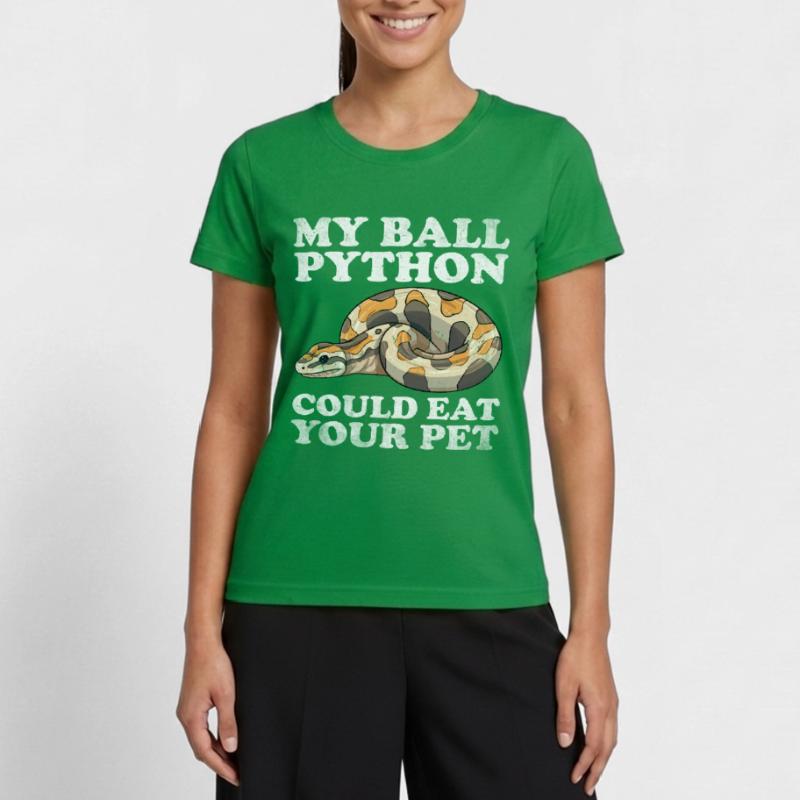 Boule de banane Python Herpétologiste Boule de corail T-shirt sport Femme