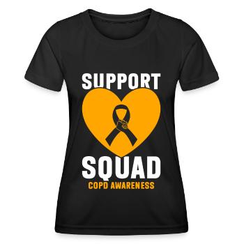 COPD Awareness Lung Disease COPD Krieger - Women's Functional T-Shirt - black - Front - AI Model Female 172 light (172cm)