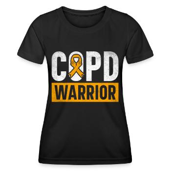 COPD Awareness Lung Disease COPD Krieger - Women's Functional T-Shirt - black - Front - AI Model Female 172 light (172cm)