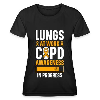 COPD Awareness Lung Disease COPD Krieger - Women's Functional T-Shirt - black - Front - AI Model Female 172 light (172cm)