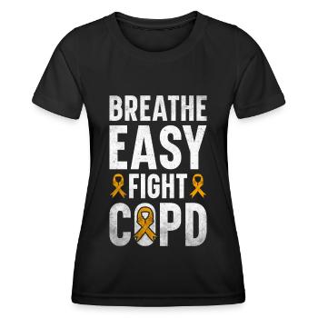 COPD Awareness Lung Disease COPD Krieger - Women's Functional T-Shirt - black - Front - AI Model Female 172 light (172cm)