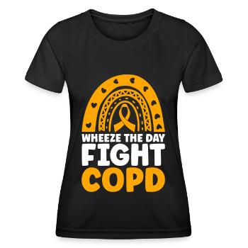 COPD Awareness Lung Disease COPD Krieger - Women's Functional T-Shirt - black - Front - AI Model Female 172 light (172cm)