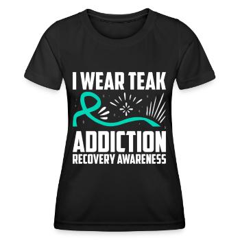 Awareness of Addiction Prevention Addiction - Women's Functional T-Shirt - black - Front - AI Model Female 172 light (172cm)