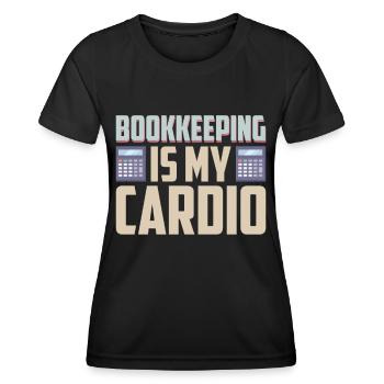 Comptabilité Comptable Financier Profession de comptable - T-shirt sport Femme - noir - Devant - AI Model Female 172 light (172cm)
