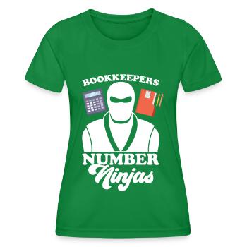 Comptabilité Comptable Financier Profession de comptable - T-shirt sport Femme - vert - Devant - AI Model Female 172 dark (172cm)