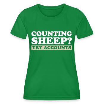 Comptabilité Comptable Financier Profession de comptable - T-shirt sport Femme - vert - Devant - AI Model Female 172 dark (172cm)