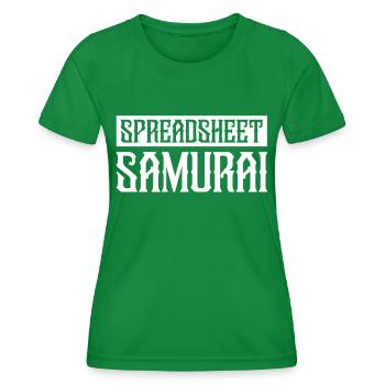 Comptabilité Comptable Financier Profession de comptable - T-shirt sport Femme - vert - Devant - AI Model Female 172 dark (172cm)