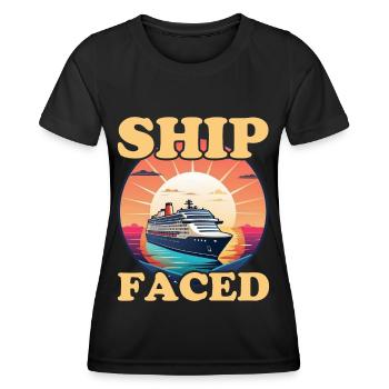 Kreuzfahrer Kreuzfahrtschiff Kreuzfahrt Geschenk - Frauen Funktions-T-Shirt - Schwarz - Vorne - AI Model Female 172 light (172cm)